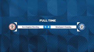 HIGHLIGHTS Accrington Stanley 14 Stockport County [upl. by Newnorb]