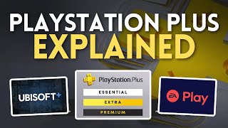 PlayStation Subscriptions Explained  PS Plus Extra Premium Ubisoft Classics EA Play [upl. by Catlee424]