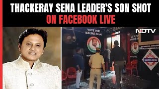 Abhishek Ghosalkar Team Thackeray leaders son shot dead in Mumbai On Facebook live [upl. by Pendleton]