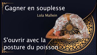 Souvrir avec la posture du poisson  Sadhana Foundation [upl. by Lehcer]