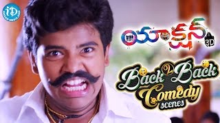 Action 3D Back to Back Comedy Scenes  Allari Naresh Shaam Vaibhav Raju Sundaram [upl. by Emsoc]