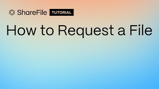 How to Request a File [upl. by Aciras]