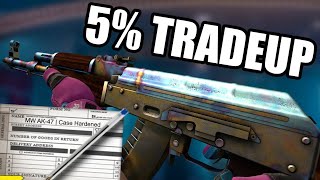 AK47  Case Hardened Blue Gem Tradeup [upl. by Artekal688]