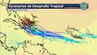 Se activa el Atlántico Tropical atentos a Onda Tropical que amenaza el Caribe [upl. by Orlanta]