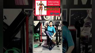 Lose belly fat with Alternating Ankle touch [upl. by Nylakcaj215]