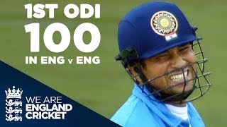 Sachin Tendulkars 1st ODI Century In England Against England  Highlights [upl. by Calvinna587]