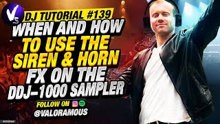 DJ Tutorial 139 When and How To Use The Siren amp Horn FX on the DDJ1000 Sampler [upl. by Anidene]