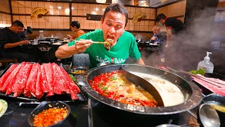 Insane Sichuan Chinese Food BEST SPICY HOT POT  Dino Mala Ribs in Los Angeles [upl. by Marra150]