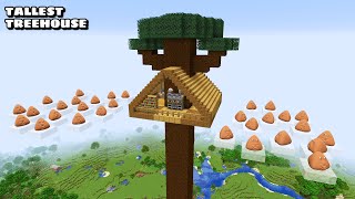 SURVIVAL TALLEST TREEHOUSE VS 100 BOUS REVENGE PART 2 in Minecraft  Gameplay  Coffin Meme [upl. by Adnirem]