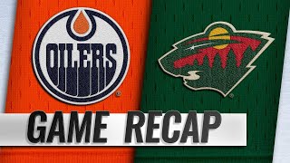 Oilers snap skid with 41 win against Wild [upl. by Dibru]