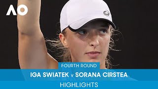 Iga Swiatek v Sorana Cirstea Highlights 4R  Australian Open 2022 [upl. by Kahn87]