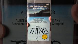 THE THING 1982 novelisation by Alan Dean Foster booktube booktok 80s movie [upl. by Singer]