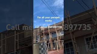 Parapet coping construction precast house parapet home property building villa [upl. by Aninat342]