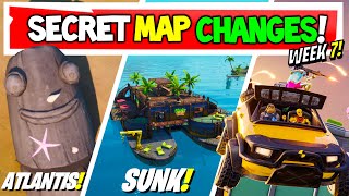 Fortnite  All SECRET MAP CHANGES  Atlantis amp ShipGone  Week 7 Xbox PS5 PC Mobile [upl. by Klarika]