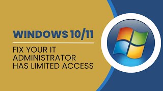 Your IT Administrator Has Limited Access To Some Areas Of This App In Windows 11 10 Defender [upl. by Katharine]