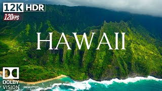 Hawaii 12K HDR 60fps Dolby Vision  Calming Music with Nature Sounds [upl. by Midan]