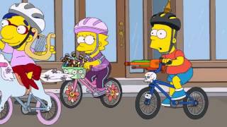 Los Simpsons en bicicleta [upl. by Jaf]