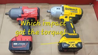 Field testing Dewalt 12 impact vs Milwaukee 12 impact vs Dewalt 34 [upl. by Ennaira]