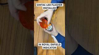 Simtac LED Flasher installed in Royal Enfield royalenfield classic350 simtac youtubeshorts [upl. by Dafna]