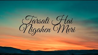 Tarasti hain nigaahein meri Song  Lyrics galat fehmi  Asim Azhar Song [upl. by Mast]