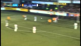 Alloa v Dunfermline SFL play off final 1st leg  Kevin Moon goal Alloa [upl. by Alimac]