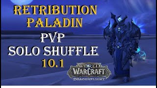 Retribution Paladin 101 Solo Shuffle PVP for the ELITE TRANSMOG [upl. by Olinde560]