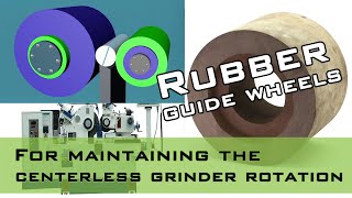 Rubber Regulating Wheel for Centerless Grinder Guide [upl. by Acissj584]