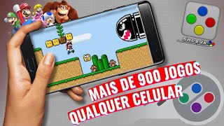 COMO TRANSFORMAR QUALQUER CELULAR EM UM VIDEO GAME PORTÁTIL  SNES9X [upl. by Ancell]