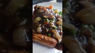 Sausagemash and onion gravy food cooking foodie sausage mash gravy [upl. by Eveivenej582]