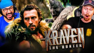 KRAVEN THE HUNTER TRAILER REACTION Kraven New Trailer  Rhino  SpiderMan  SpiderVerse [upl. by Latterll]