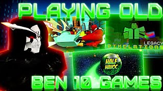 PLAYING OLD BEN 10 GAMES  Roblox Ben 10 [upl. by Hollander163]