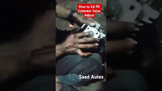 How to Cd 70 Cylender Valve Adjust  shorts bikerepair mechanic [upl. by Aitra]