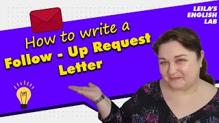 How to write a FollowUp Request Letter [upl. by Yeliw]