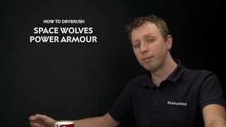 WHTV Tip of the Day  Space Wolves power armour drybrush [upl. by Nort761]