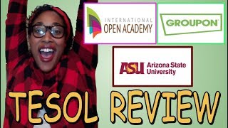 Free Cheap TESOL course review [upl. by Sirdna]