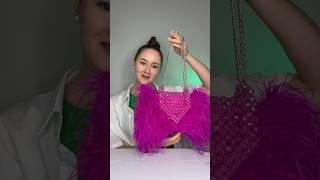 QUEEN bag 🩷in incredible color asmr beadbag handmade bag [upl. by Lletnom815]