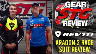 RevIt Aragon 2 Race Suit Review from SportbikeTrackGearcom [upl. by Fayre304]