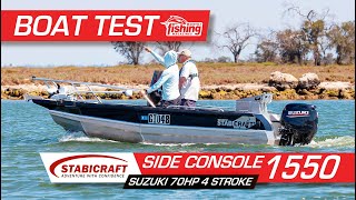 Tested  Stabicraft 1550 Side Console with Suzuki 70 [upl. by Hercules552]