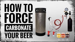 How to force carbonate your beer  Basics of Home brewing  Home brewing 101 [upl. by Rech]