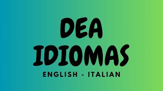 LEZIONE 38  UNITÀ 4  ITALIANO A1  DEA IDIOMAS [upl. by Yra624]