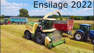 ENSILAGE dherbe 2022  De belles remorques au Transport [upl. by Arand]