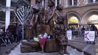 Kindertransport 85th anniversary marked in the UK  3Dec2023 [upl. by Alrzc]