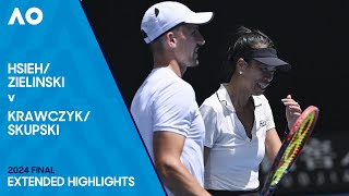 ZielinskiHsieh v SkupskiKrawczyk Extended Highlights  Australian Open 2024 Final [upl. by Howlan]