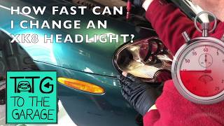 Fastest Jaguar XK8 headlight change [upl. by Orfinger502]