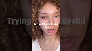 Hooded Eye Hack  Trying Double Eyelid Tape 👁  How To Apply Double Eyelid Tape beauty [upl. by La927]