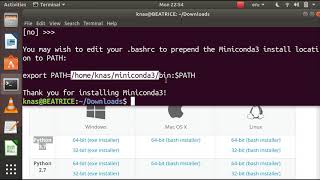 Installing Miniconda on Ubuntu [upl. by Gnuhn]