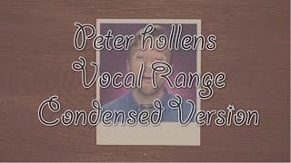 Peter Hollens Condensed Vocal Range  C♯2 B5  HD [upl. by Ender]