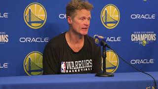 Kerr on McCaw injury “Its the scariest thing I have experienced on a basketball floor” [upl. by Aihsenot]