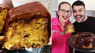 BOLO DE LARANJA SUPER FÁCIL FOFINHO E CHOCOLATUDO COM UM CONVIDADO SUPER ESPECIAL Isamara Amâncio [upl. by Eimiaj7]