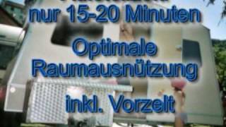 rapido quotkistliquot  in 15 minuten vom anhänger zum wohnwagen [upl. by Jamnes]